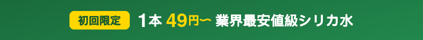 初回限定 1本49円〜 業界最安値級シリカ水