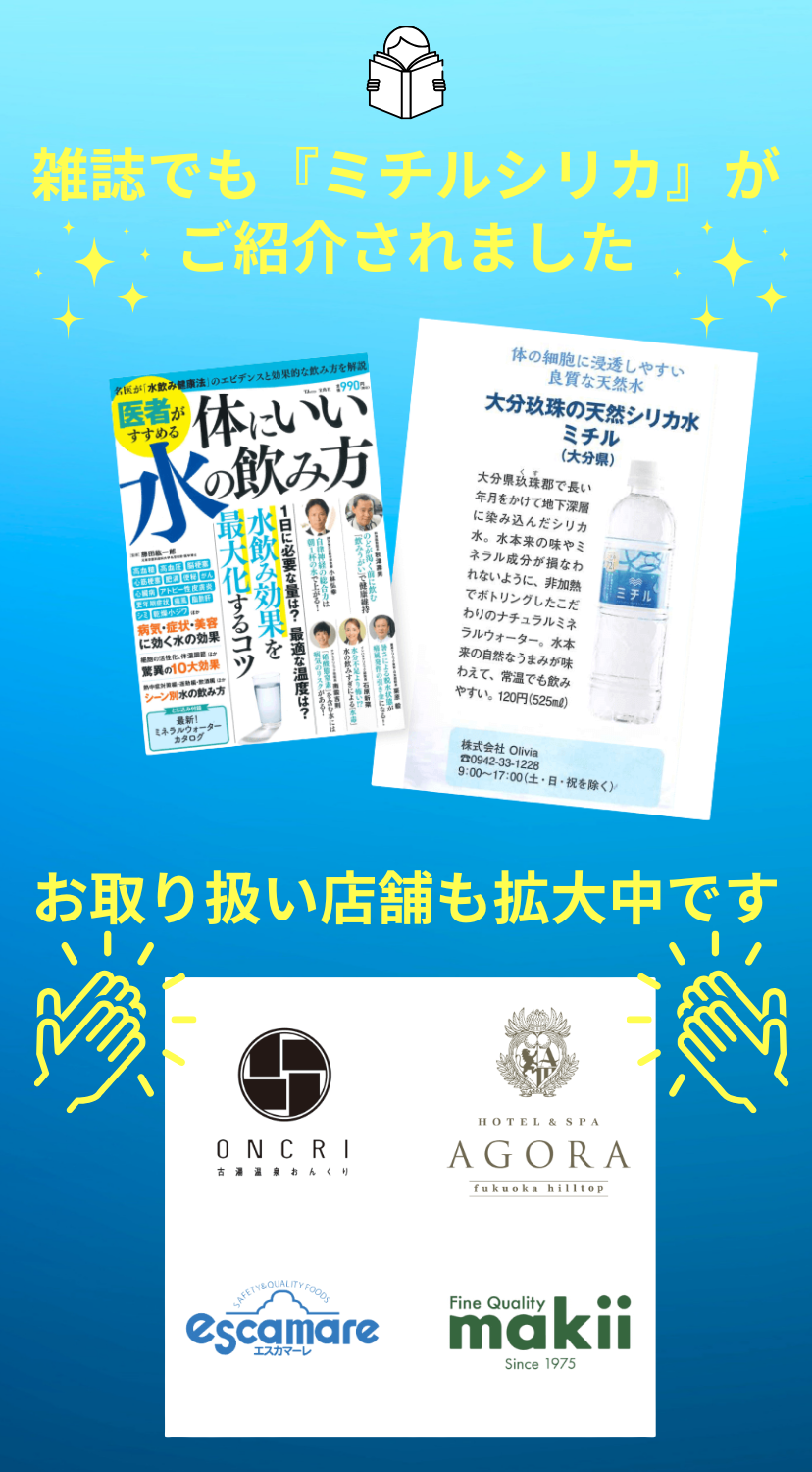 ミチルシリカの特徴をご覧ください